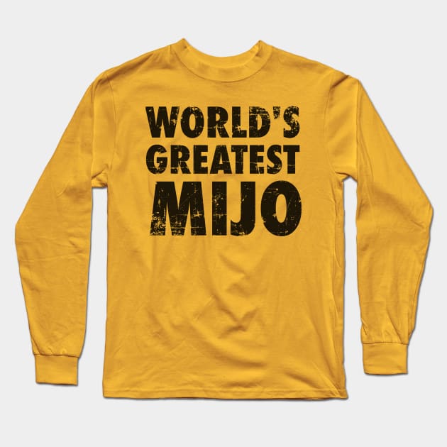 World's Greatest Mijo - Grunge design Long Sleeve T-Shirt by verde